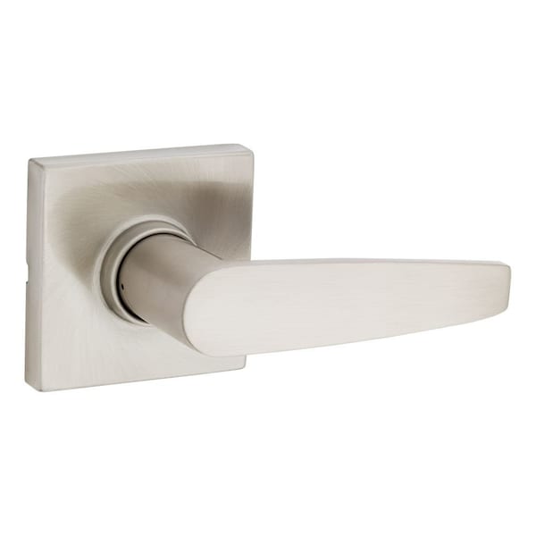 Safelock UL Winston Lever Square Rose Passage Lock with RCAL Latch and RCS Strike Satin Nickel Finish SL1002WISQT-15 - main
